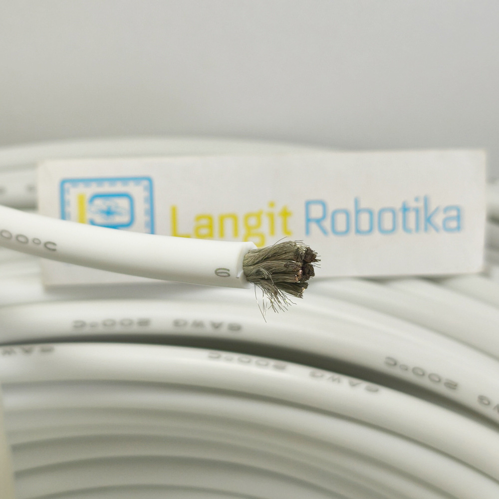 AWG 6 สายซิลิโคน AWG6 สายซิลิโคนสีขาวสีขาว RC เครื่องบิน