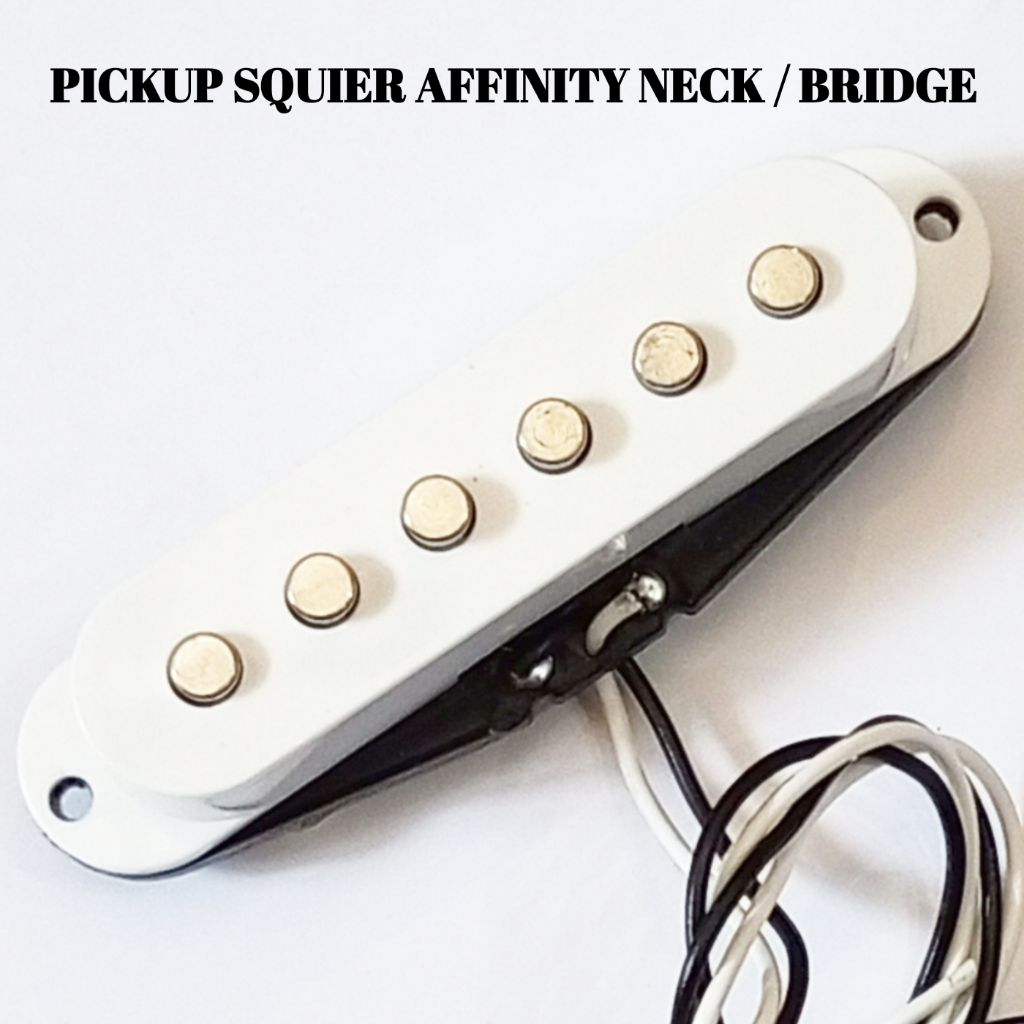 Original Squier Affinity Stratocaster คอคอยล์เดี่ยวหรือปกขาวสะพาน