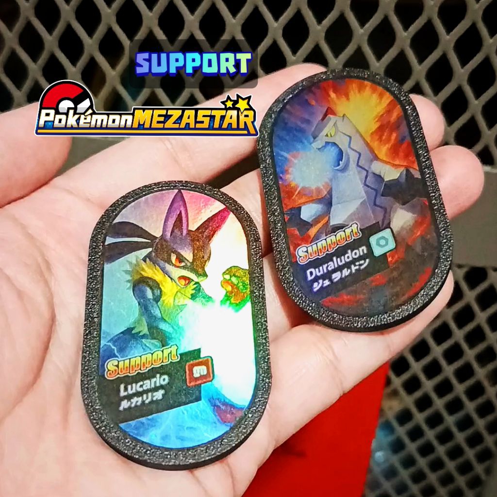 Pokemon Mezaestar สนับสนุน Lucario Duraludon Gengar Sirfetchd Lapras Mimikyu พวงกุญแจ Mieza Tag