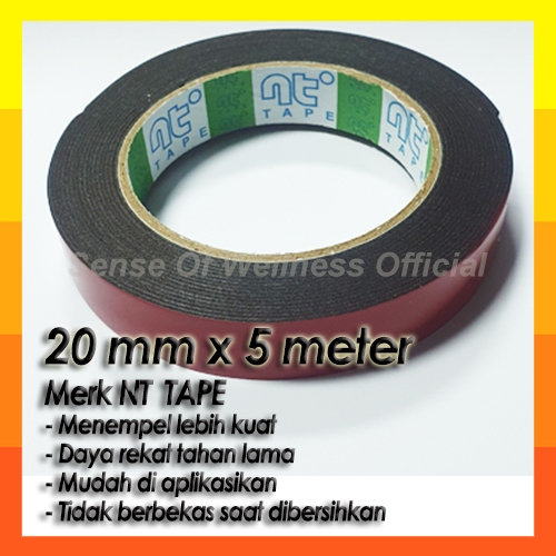 MERAH Double Tape Foam Red Double Tape Glue Double Side Foam Glue Super Strong BB Glue