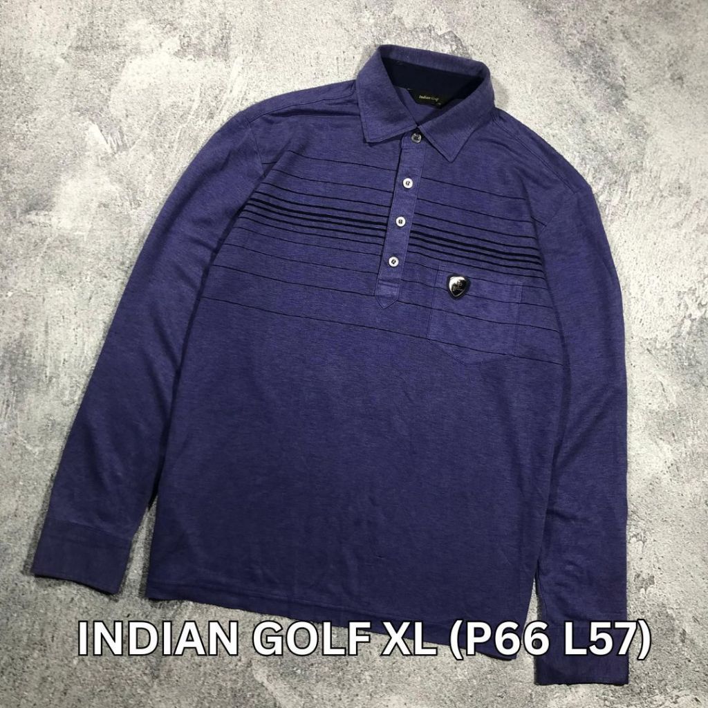 INDIAN Golf เสื้อยืดวินเทจคอปกเสื้อโปโลเสื้อเทนนิส Padel Dryfit