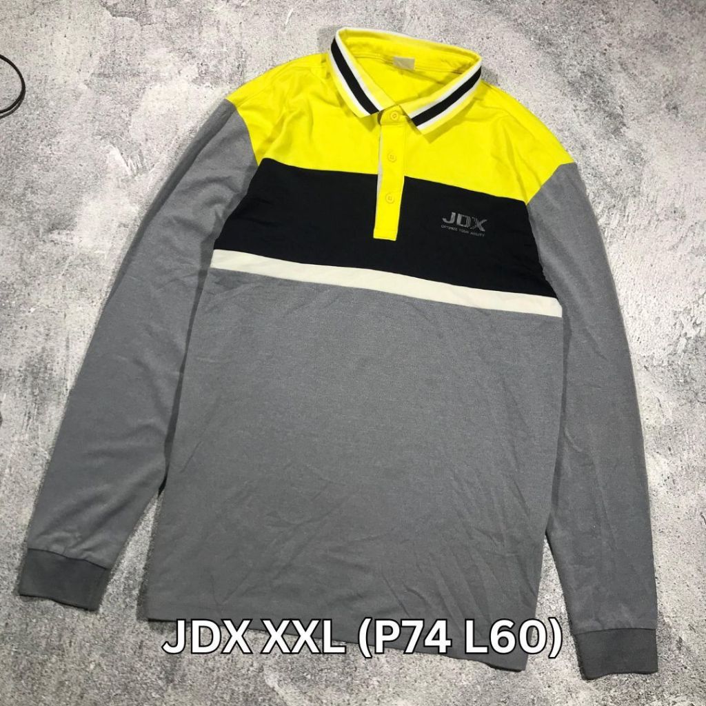 JDX GOLF เสื้อโปโลคอปก Jersey Tennis Padel Dryfit