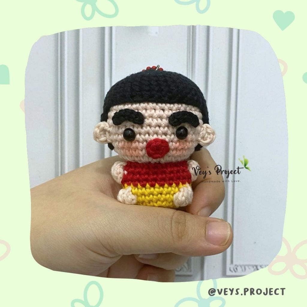 พวงกุญแจถัก GANTUNGAN Sinchan - Sinchan Amigurumk