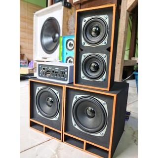 Miniatur sound system paket lengkap sudah bluetotth siap bunyi