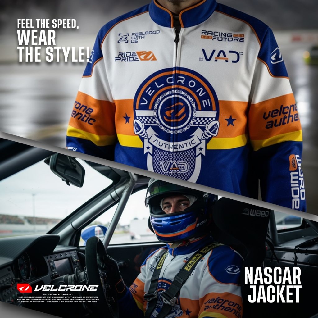 NASCAR JACKET VELCRONE / NASCAR RACING JACKET VELCRONE RACING JACKET TOURING กันน้ํา