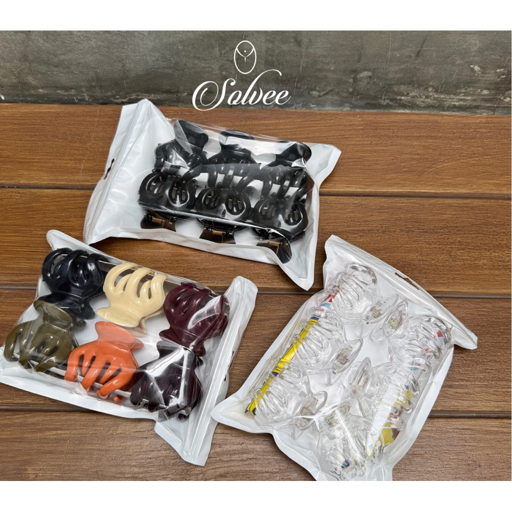 Solve - กิ๊บติดผม jadai 6 ชิ้น jadai กรงเล็บ 5 ซม. กิ๊บติดผมผู้หญิง