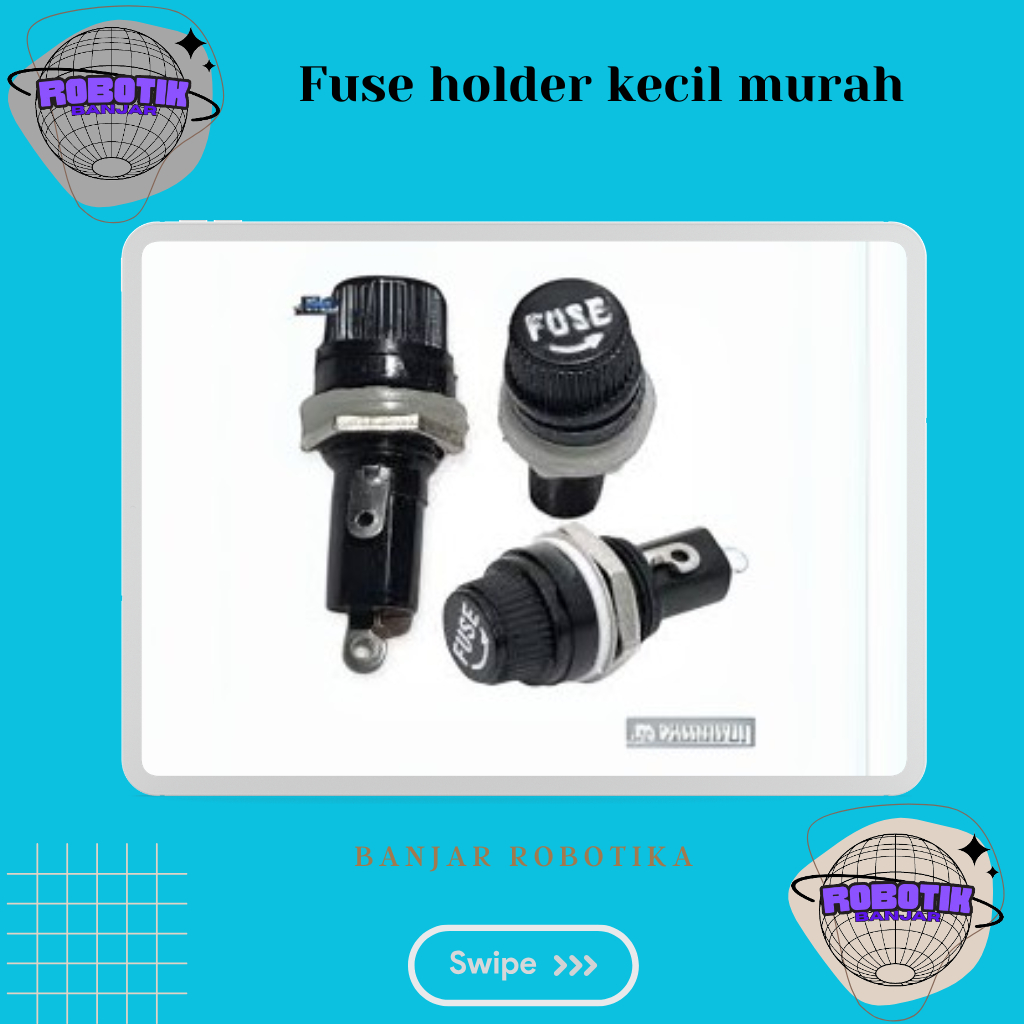 SMALL FUSE HOLDER 10A AC 250V ROTARY FUSE HOLDER / 10 Ampere FUSE Switch