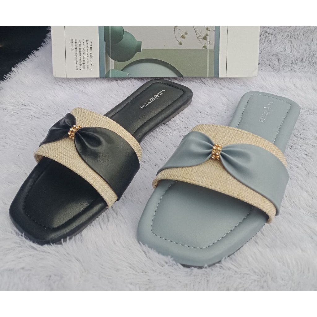 Loventh Jodie - รองเท้าแตะส้นแบนผู้หญิงของแท้