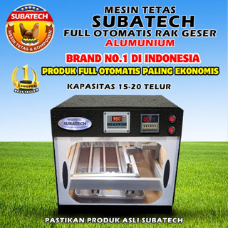 SUBATECH RG-15 Mesin Tetas Telur Full Otomatis Penetas Rak Geser Kapasitas 15