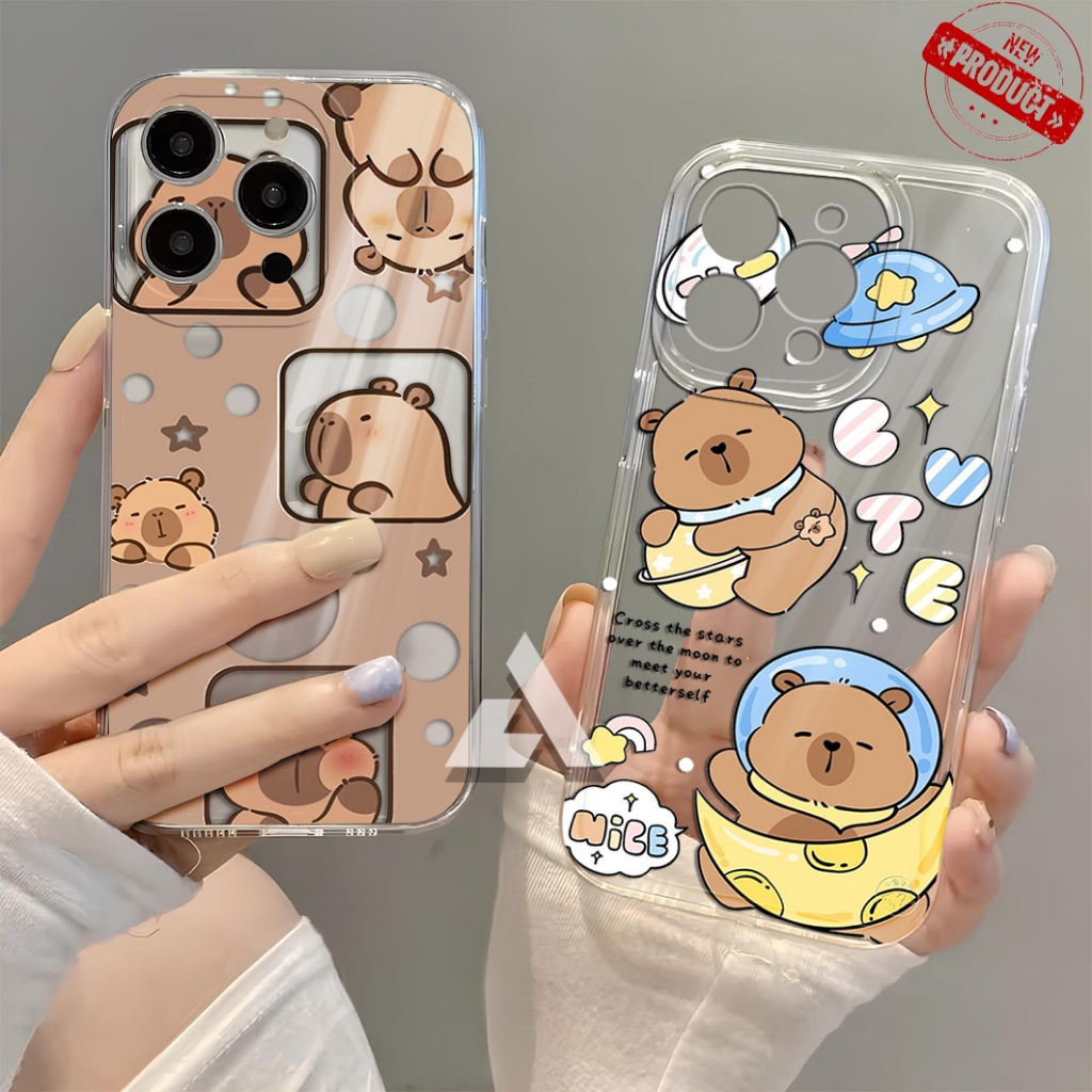 เคสใสมันสําหรับ Nubia A56 / neo 3t / A36 / neo 3 / neo 5G / neo 2 5G - Capybara with bg ความงามน่ารั