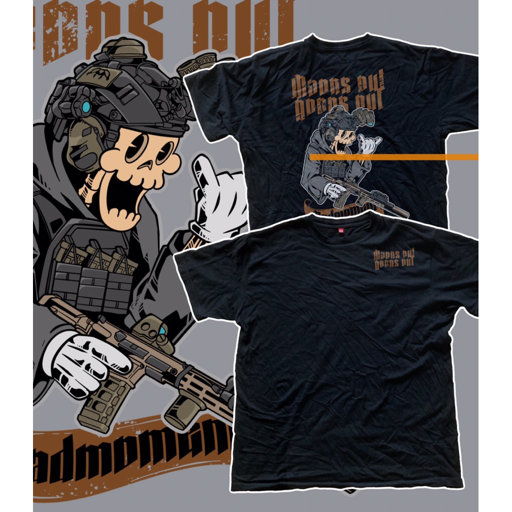 Tactical Moons Out Goons Out T-Shirt // เสื้อยืดแขนสั้น