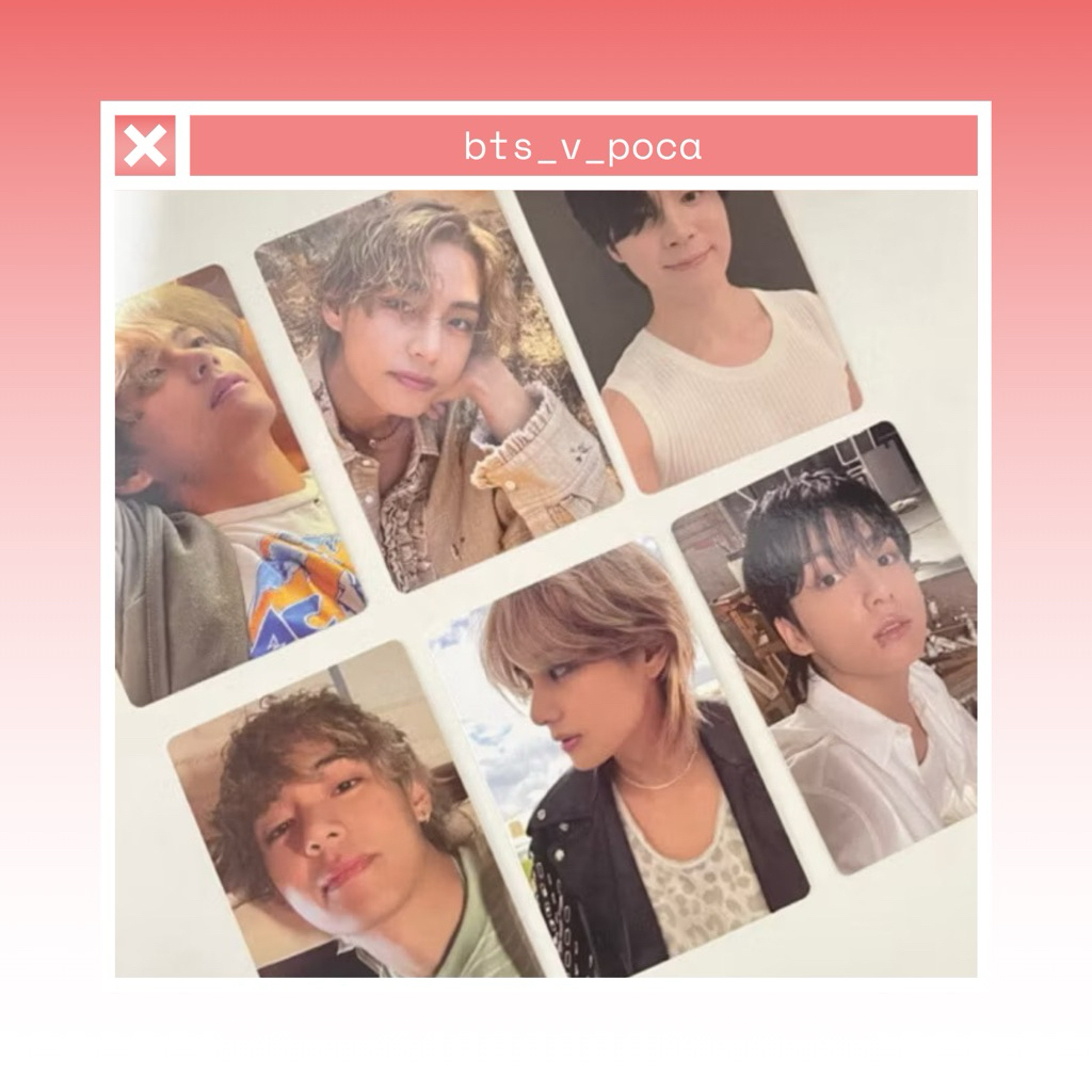 READ DESCRIPTION | Photocard bts v taehyung pc taehyung layover jimin face jungkook golden