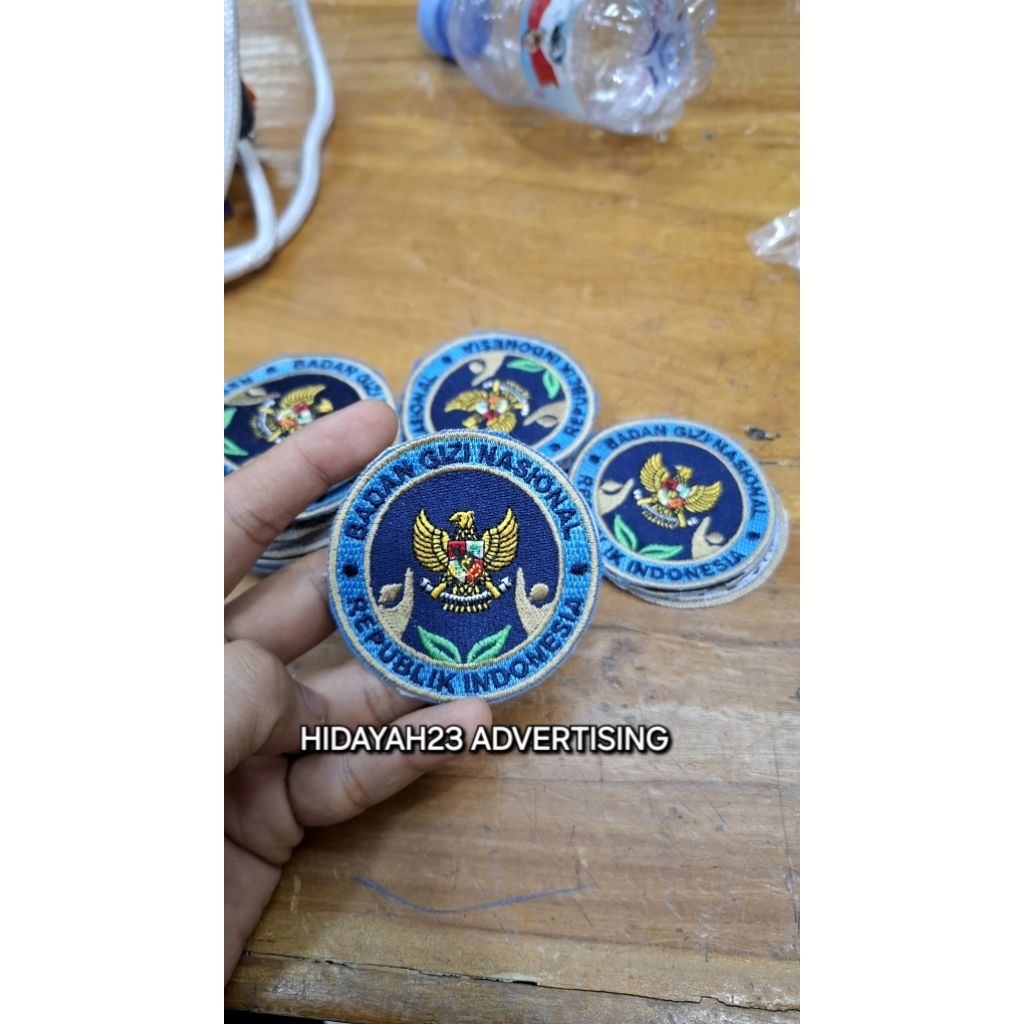ปักโลโก้ bgn patch bgn สัญลักษณ์ bgn แห่งชาติโภชนาการร่างกายโลโก้เย็บปักถักร้อย