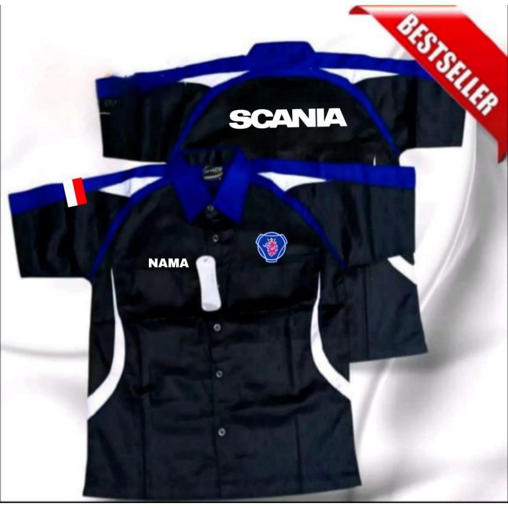 KEMEJA Scaniaเสื้อScaniaชุดScania Pdh Scania Pdl Scaniaเสื้อทํางานScaniaชุดทํางานScaniaชุดทํางานScan