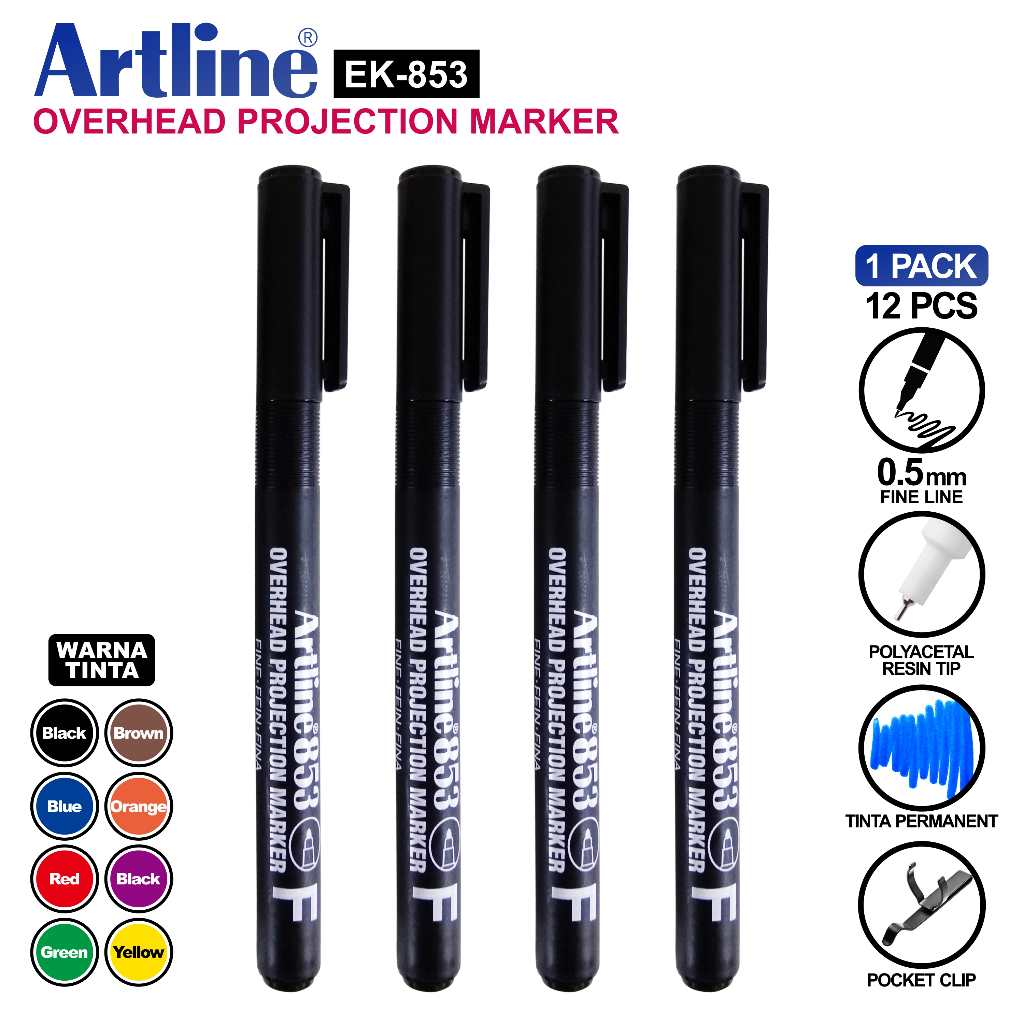 OHP Artline EK-853 ปากกามาร์กเกอร์ถาวรละเอียด
