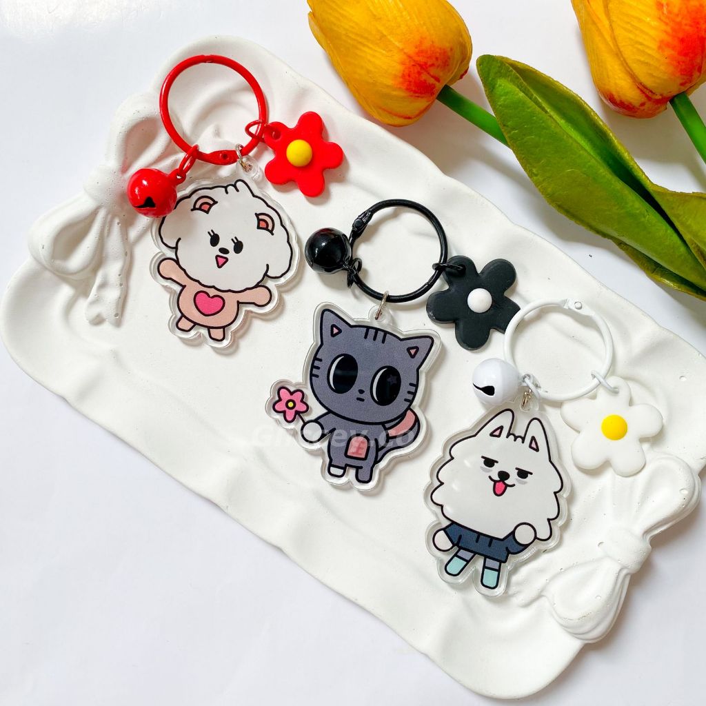 GANTUNGAN KEYRING BAGCHARM KEY RING TXT || ไม้แขวนเสื้อ TXT