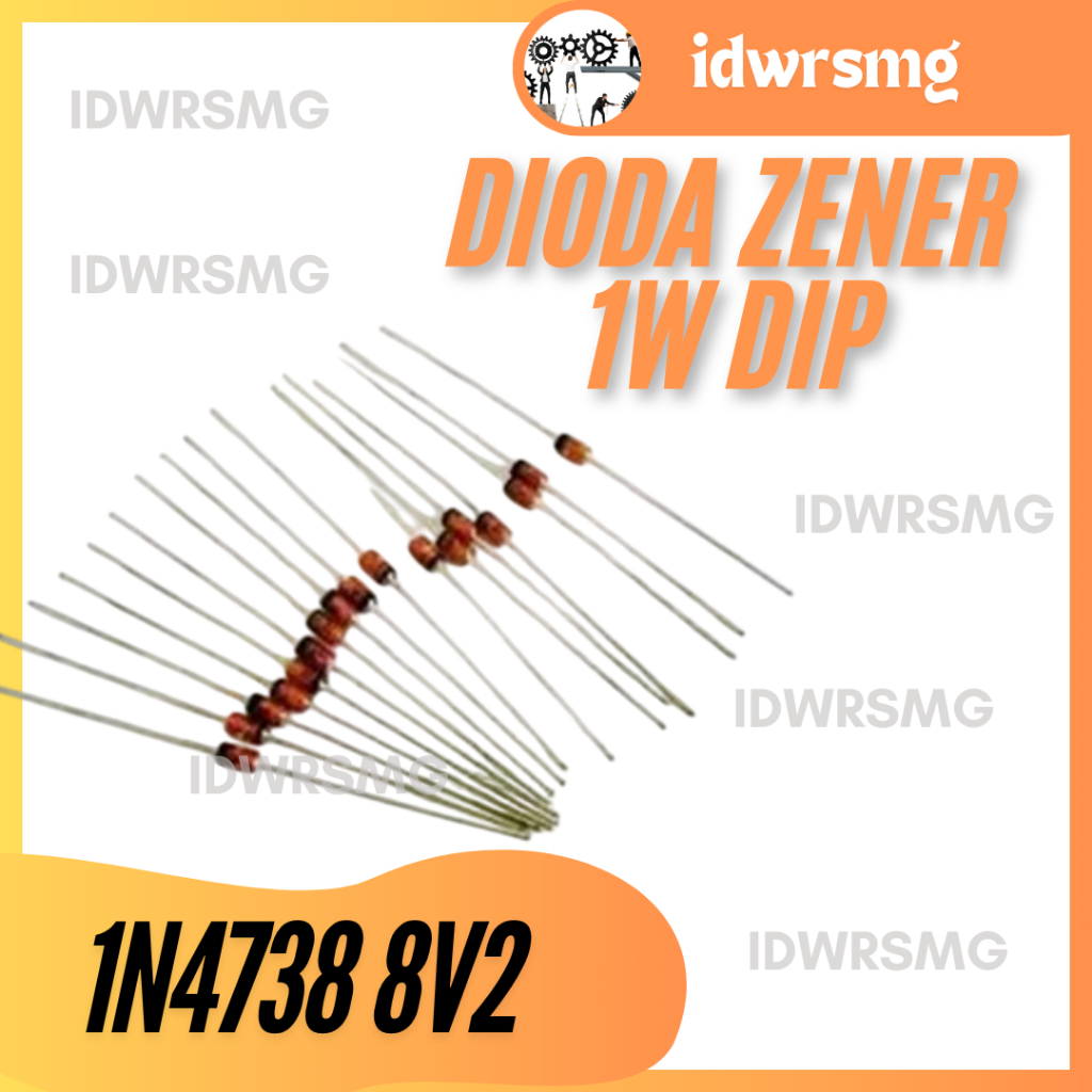 8.2v ไดโอด Zener 1w 1N4738 ไดโอด 8v2 8.2v 8.2 v 1 1.0 w DO-41