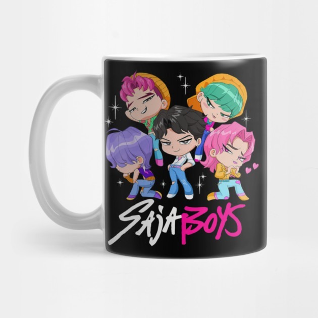 Saja Boys Chibi Boy Band Group Shot แก้วกาแฟ