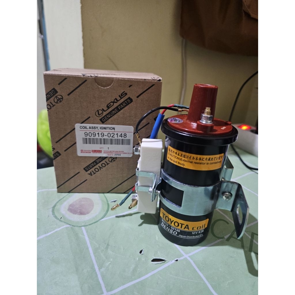 คอยล์จุดระเบิด Universal Long Bottle Temple Coil 12V Toyota Kijang 4K 5K 7K Carry L300 Futura Katana