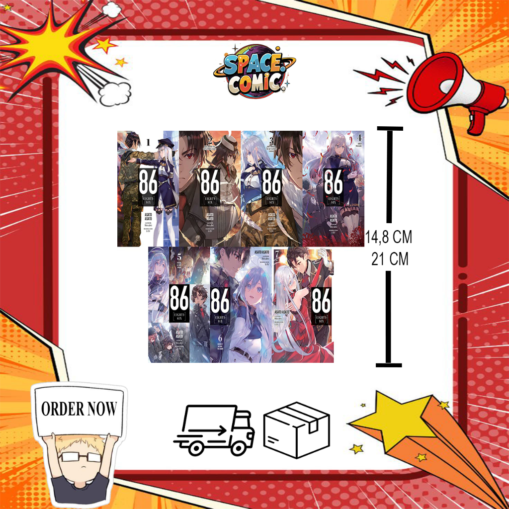 86-EIGHTY-SIX ไลท์โนเวล Vol 1-13 (ภาษาอังกฤษ)