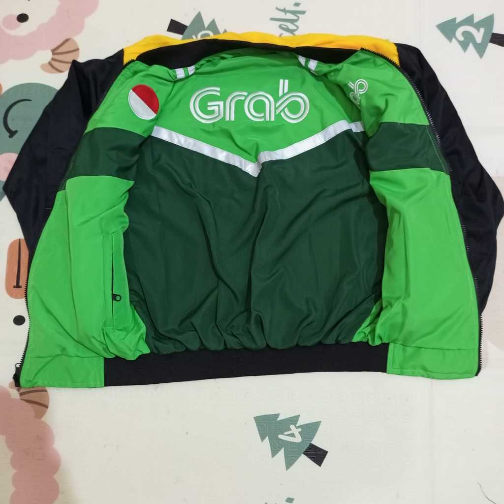 เสื้อแจ็คเก็ต GRAB สีดําสุดเท่
