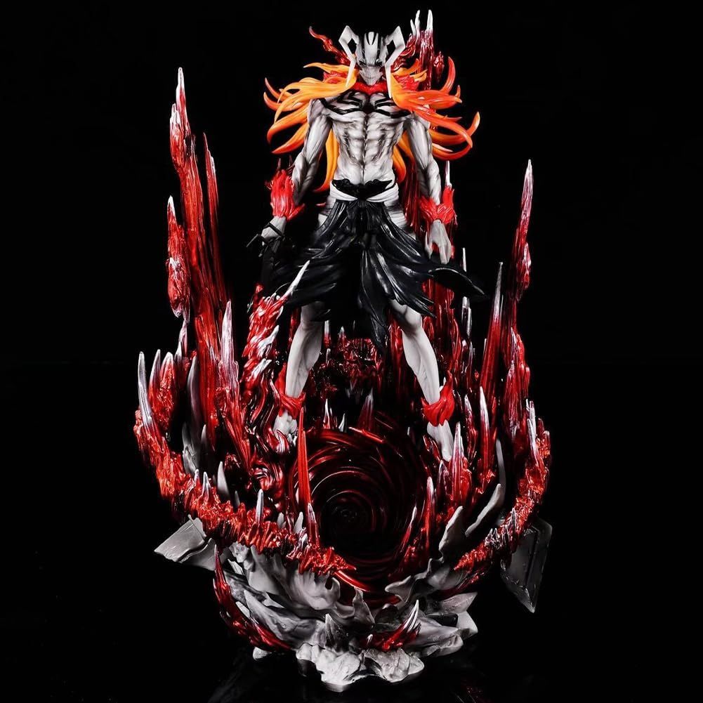 Ichigo ตัวเลข Ulquiorra Cifer อะนิเมะรูปปั้น Horned Ichigo/Black Wing Ulquiorra 12.6IN