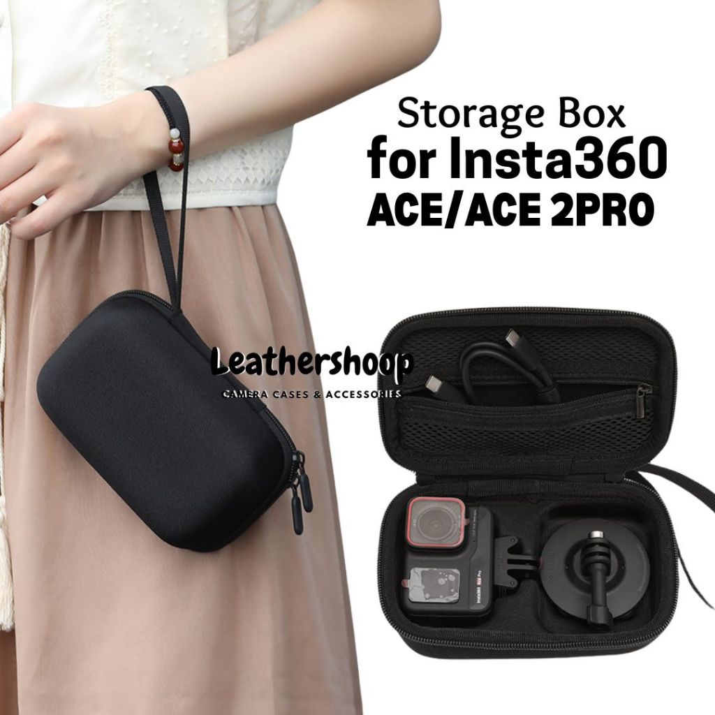 กล่องเก็บของเคสแข็ง Insta360 ACE / ACE 2 PRO – กระเป๋าป้องกันกล้องกันน้ําและกันกระแทก