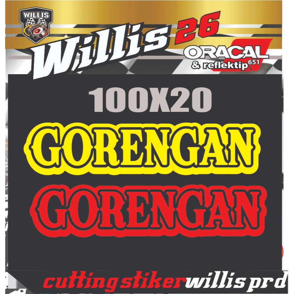 FRIED WRITING STICKER, STICKER สําหรับขาย NAME 100CM