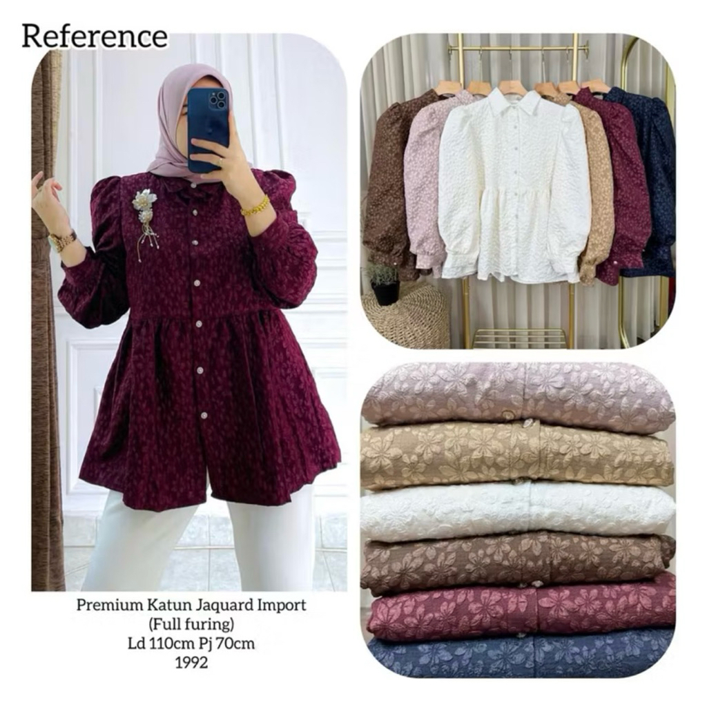 KAMEJA KATUN YLC COTTON JAGUAR EMPRT SHIRT TOP