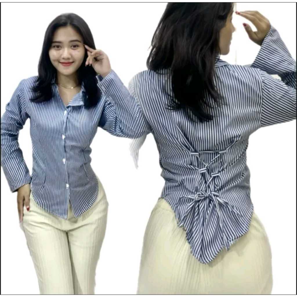 KEMEJA ORIGINAL JENNIE FITTED SHIRT SLIMFIT SHIRT // ผู้ใหญ่ผู้หญิง BLOUSE LATEST OUTFIT