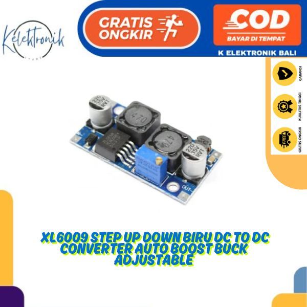 XL6009 Step Up Step Down Blue DC to DC converter Auto Boost Buck ปรับได้