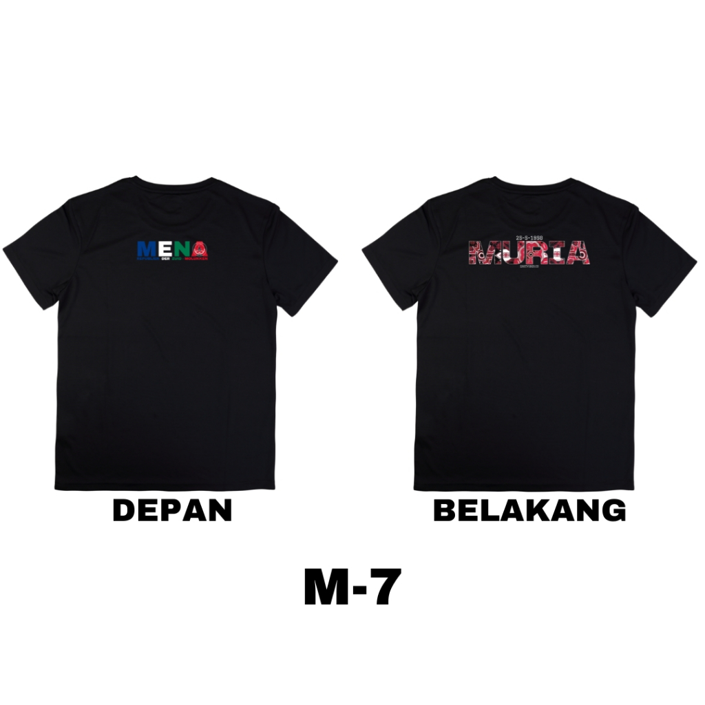เสื้อยืด "THE MURIA REPUBLIC OF DER ZUID MOLUKKEN" / BLACK / M-7 / EAST VIBES APPAREL