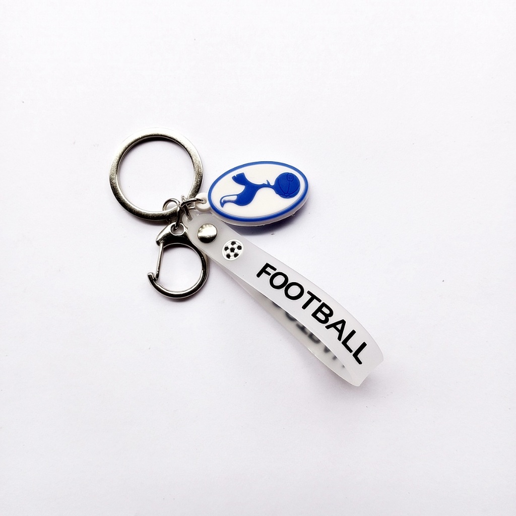 GANTUNGAN TOTTENHAM 3D Football Club Motif Rubber Car พวงกุญแจมอเตอร์ไซค์