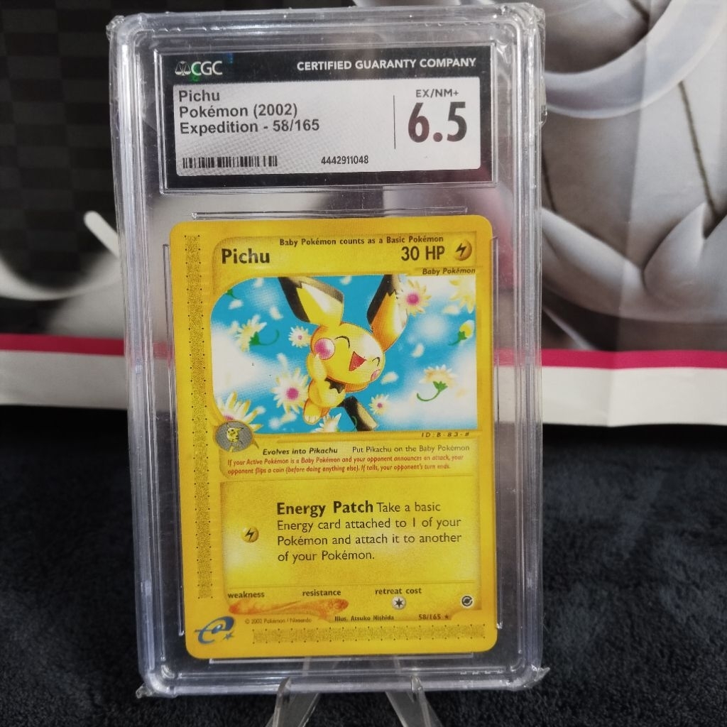 Pichu 58/165 English CGC 6.5 Pokemon 2002 Expedition