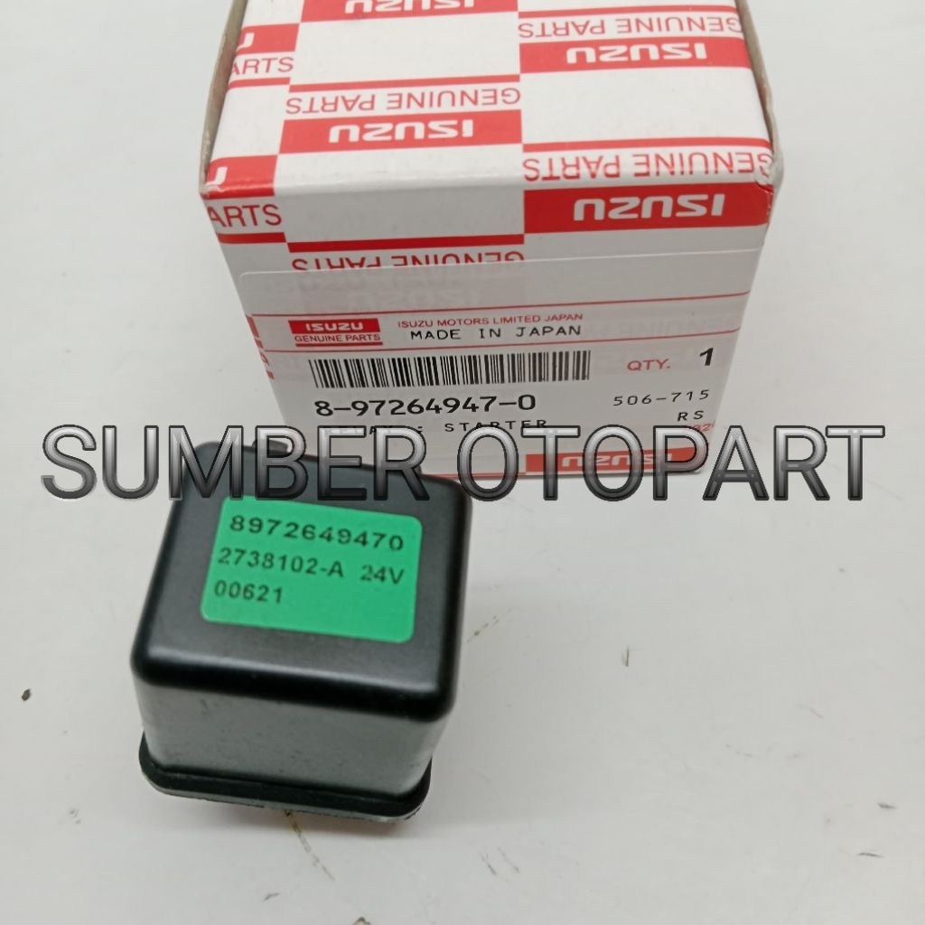 รีเลย์สตาร์ท 24V 4 ขา Isuzu ELF NKR71 NKR 71 NMR71 NMR 71 NLR85 NLR 85 NMR81 NMR 81 GIGA FRR FTR เดิ