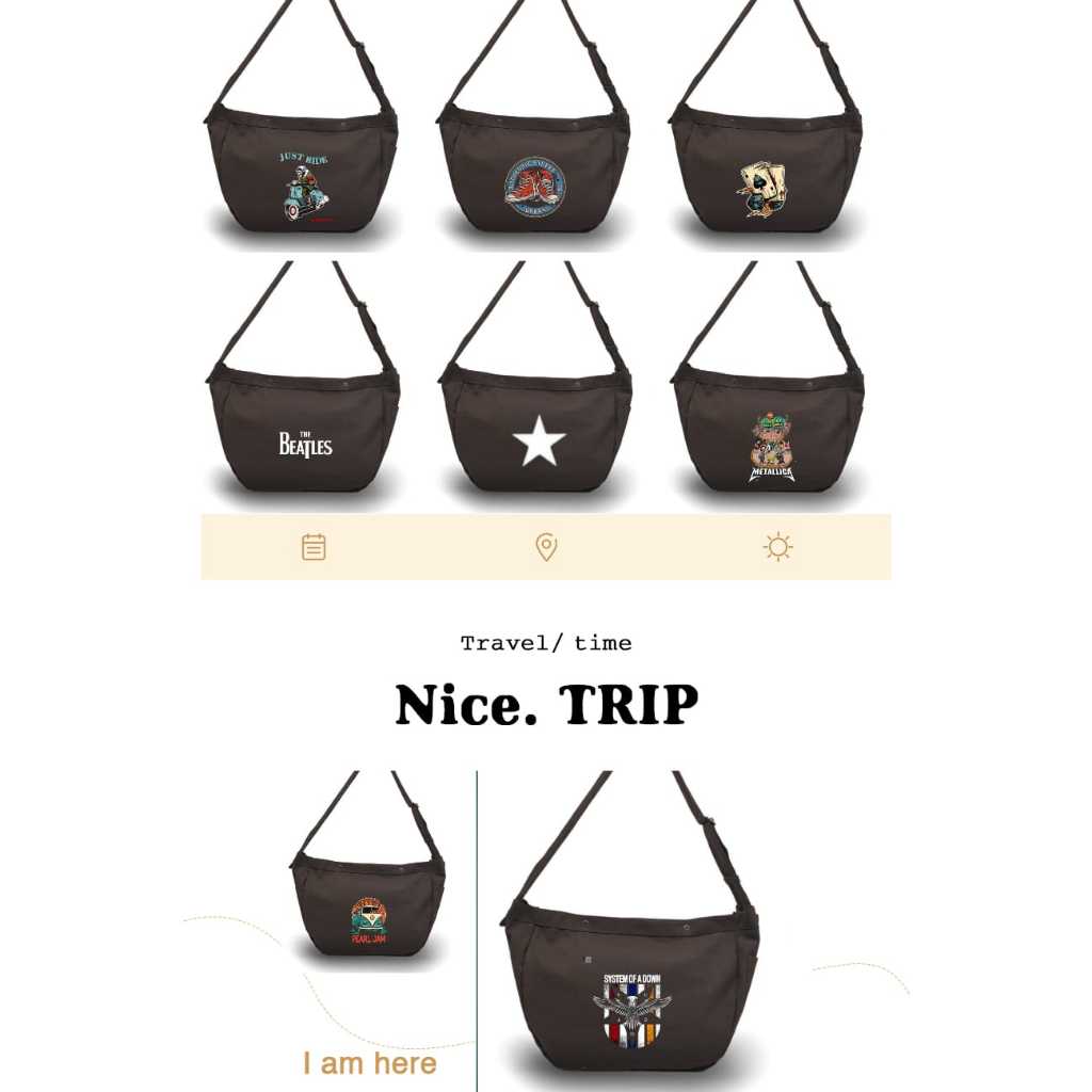 KENZIE_TAS LEGEND CASUAL SHOULDER BAG SLINGBAG CASUAL UNISEX CANVAS MATERIAL ORIGINAL_BY KENZIE