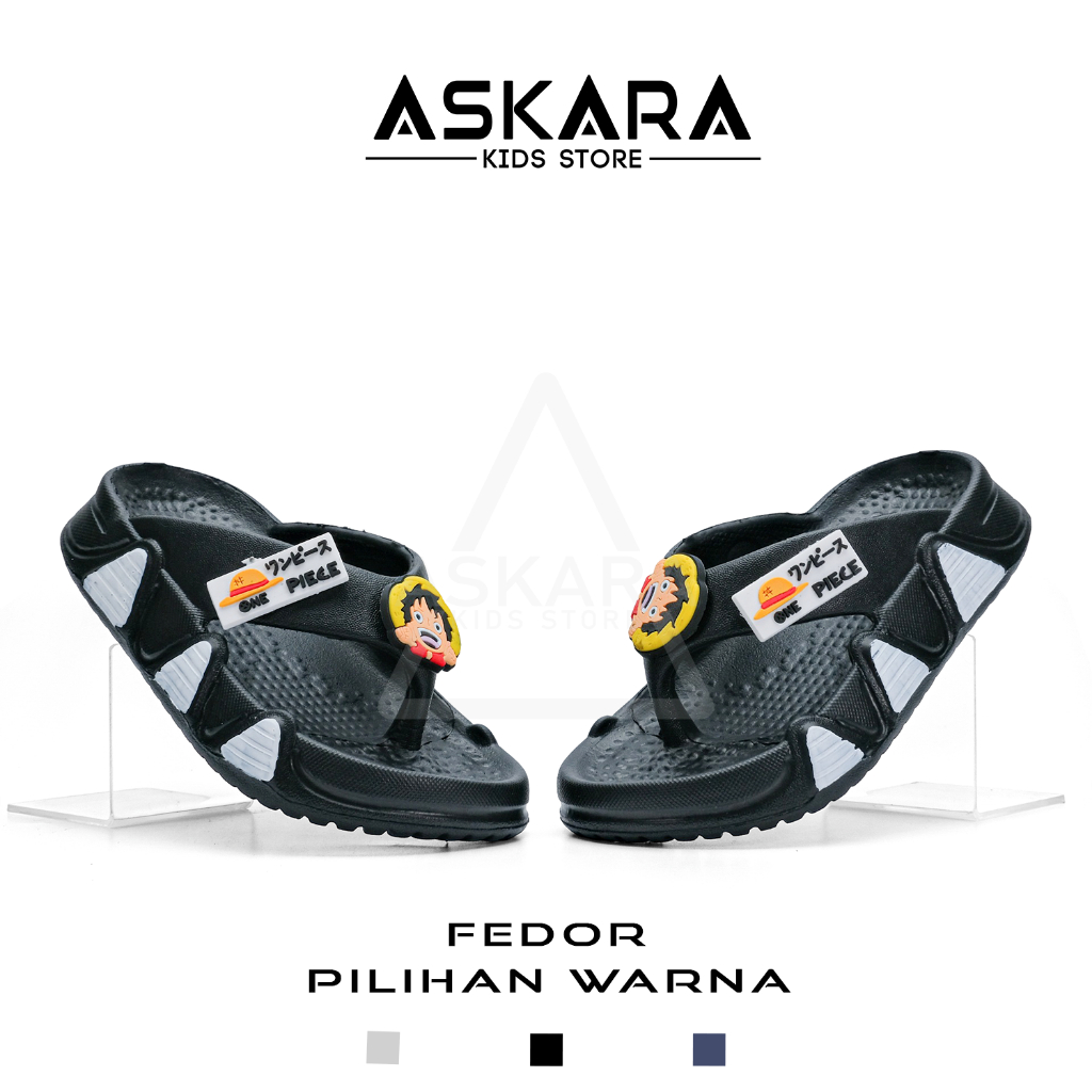 New Askara - รองเท้าแตะเด็กผู้ชาย "Little Admiral" FEDOR Ultralight - One Piece Comfort Classic Waterproof Eva Flip Flops