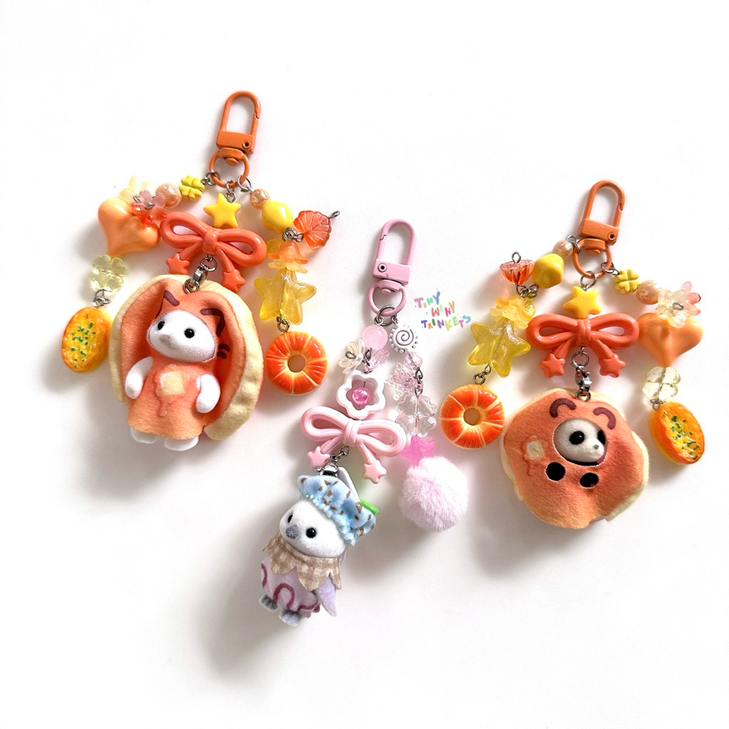 GANTUNGAN SYLVANIAN FAMILIES Sylvanian ครอบครัวหรือผ้าดิบ critter milky way blind bag collection พวง