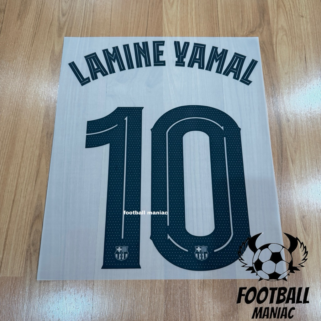 Original Barcelona Away Nameset 2025/2026 UCL เวอร์ชัน Lamine Yil 10