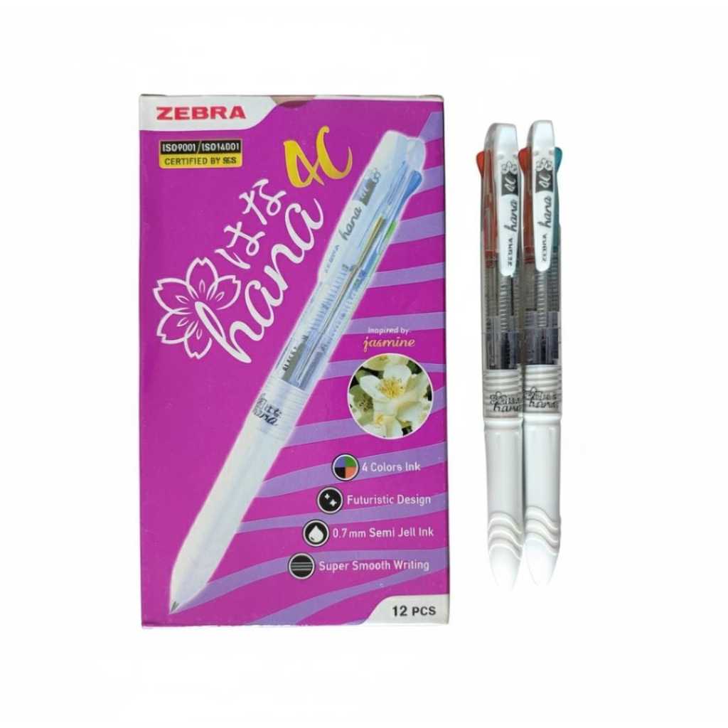 ปากกาม้าลาย HANA WHITE Cetrek 4 สี 0.7mm (เดี่ยว)