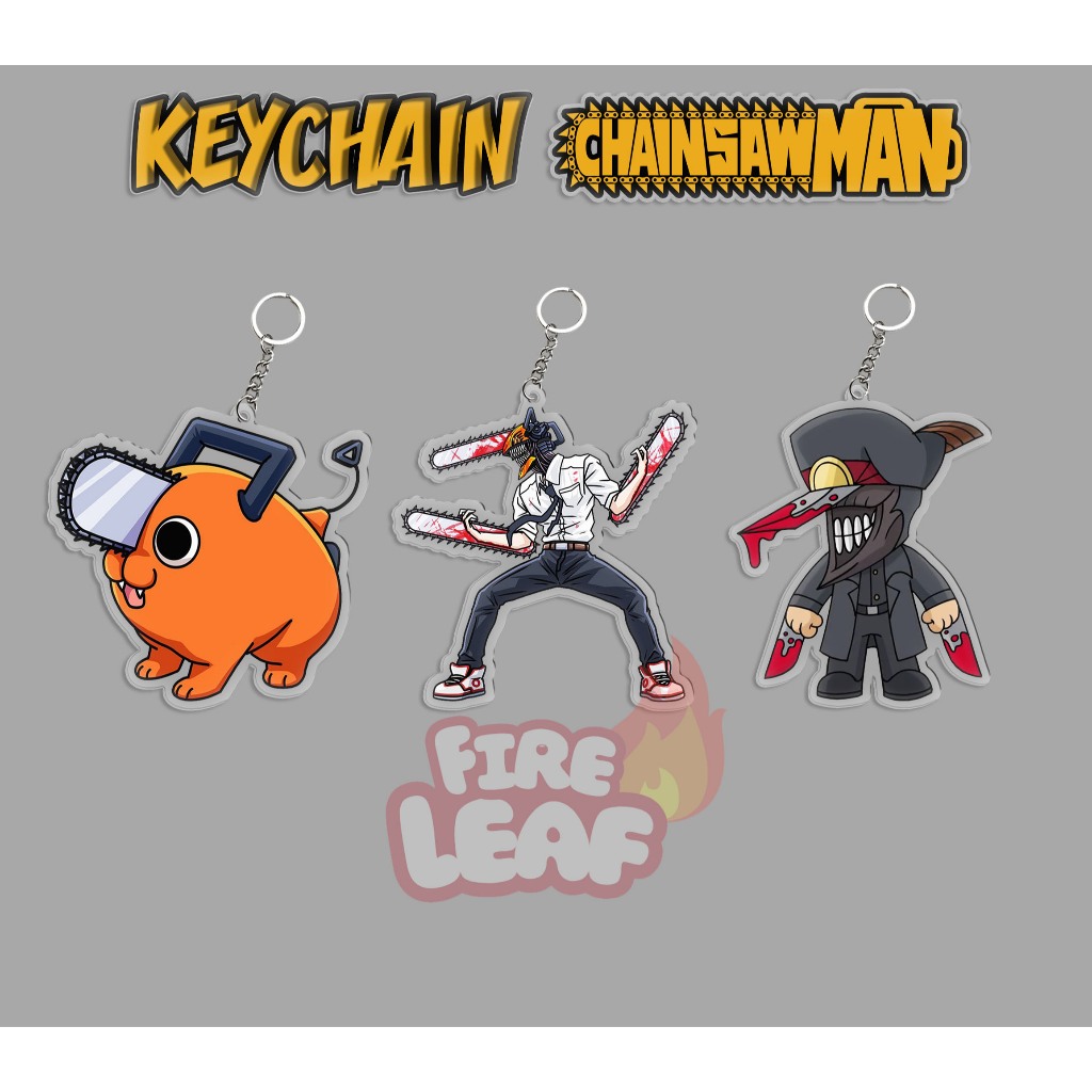 GANTUNGAN ACRYLIC KEYCHAIN CHAINSAWMAN DENJI POCHITA KATANA MAN / CHARACTER KEYCHAIN CHAINSAWMAN KEY