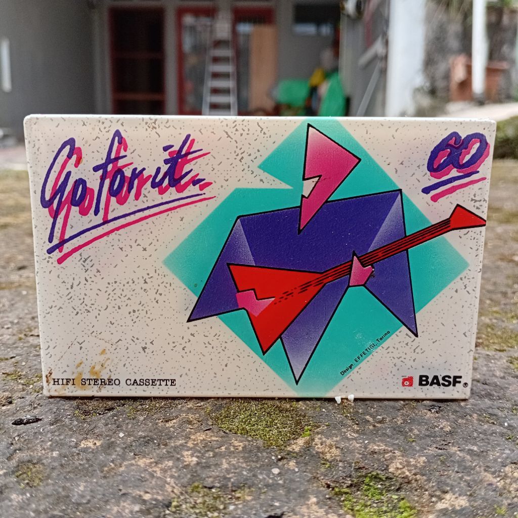 BASF Go for It 60 Type I (1990) เทปเทปเปล่าผลิตในอินโดนีเซียปิดผนึก Nos