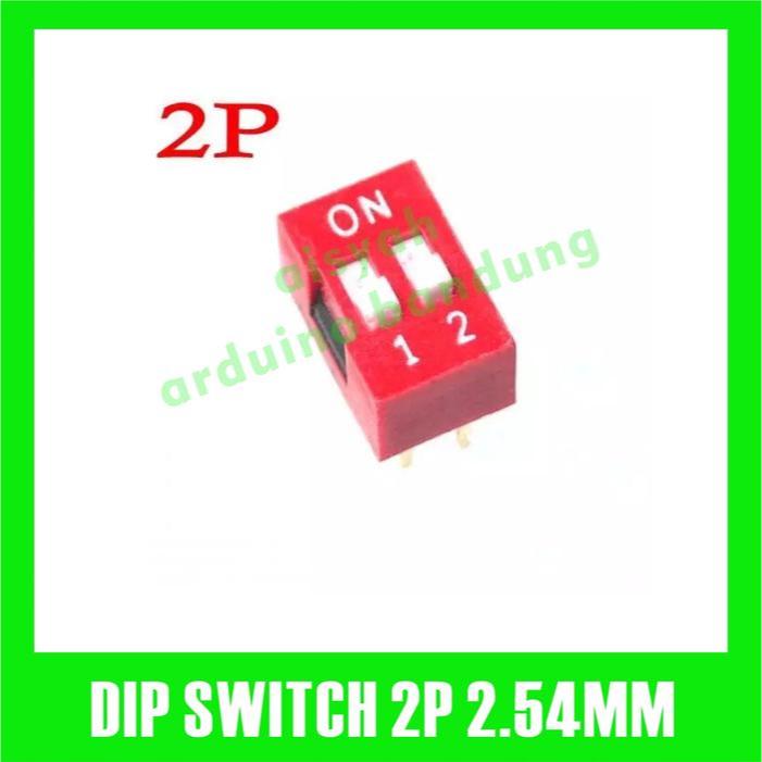 DIP SWITCH 2 PIN DIP SWITCH SLIDE 2X2PIN 2.54 MM DIP SWITH 2PIN