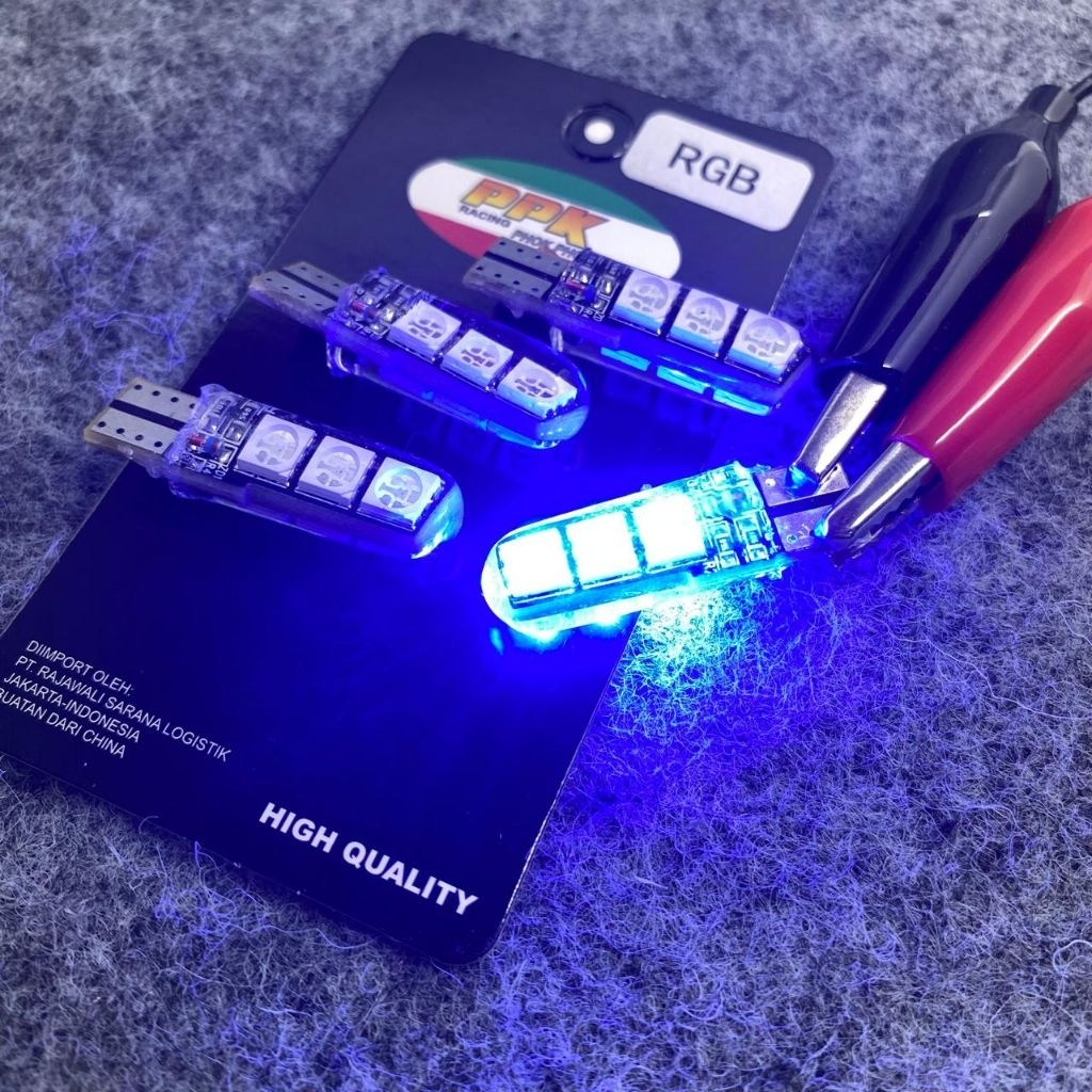 T10 RGB Jelly แฟลชไฟเลี้ยวสีสันสดใส Universal RGB Jelly ไฟเลี้ยว