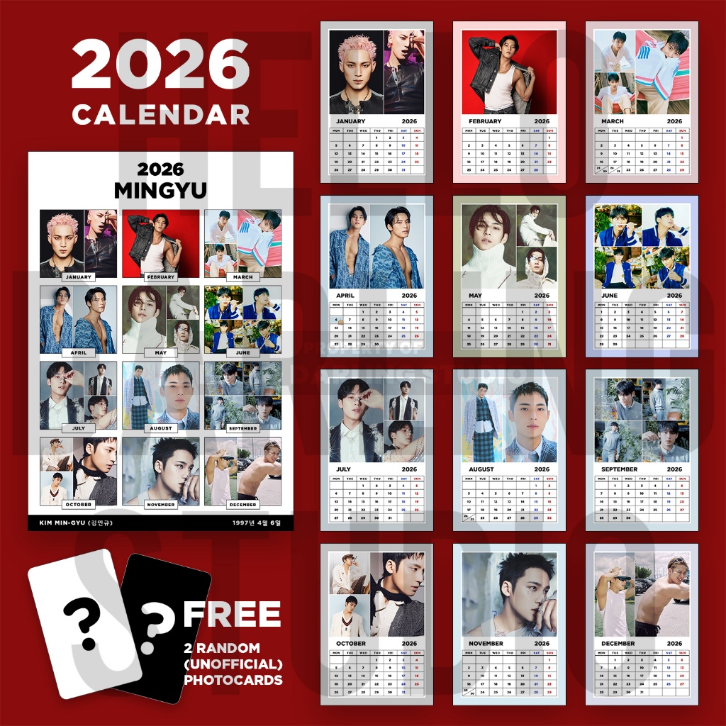 ปฏิทินKpop 2026 SVT KIM MINGYU