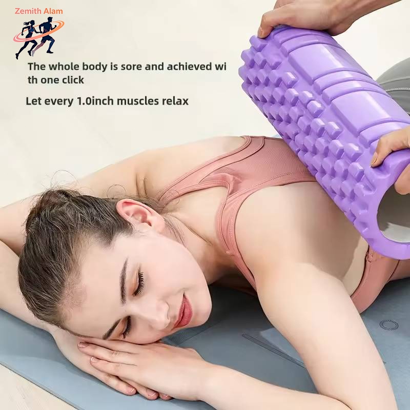 Zemith Alam Roller Yoga Aid คอลัมน์กลวงโฟมนวดออกกําลังกายโยคะนวดคอลัมน์กลวง EVA