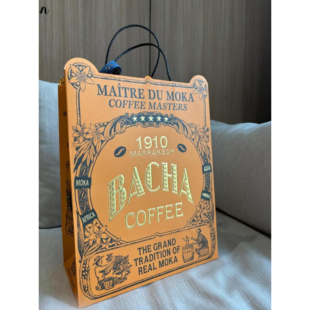 Bacha Coffee Paper Bag ใหญ่ต้นฉบับจากร้าน singapore Paper Bag Bacha Coffee