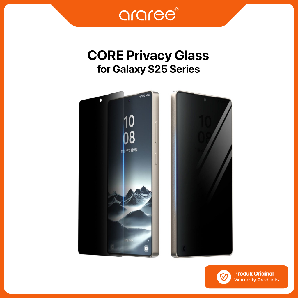 ARAREE กระจกนิรภัย Samsung Galaxy S25 Ultra Plus ARAREE CORE ความเป็นส่วนตัวแก้ว Anti Spy 30 องศาดู 