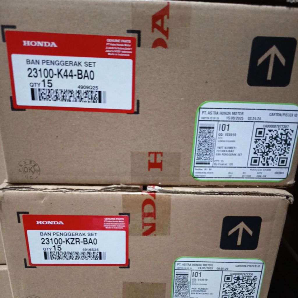 VANBELT PACKAGE ASSY HONDA BEAT POP ORIGINAL (23100-K44-BA0)