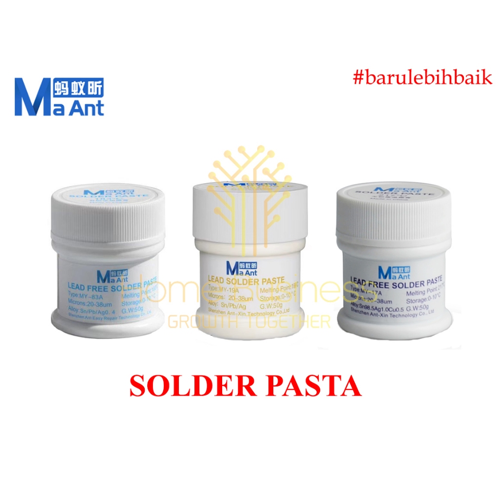 Ma ANT Solder Paste MaAnt MY-83A MY-19A MY-17A | Tin Solder BGA Reballing IC เมนบอร์ด